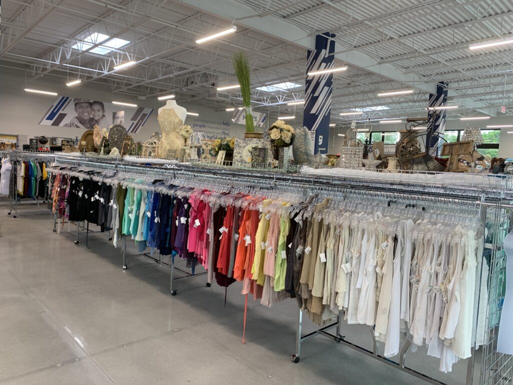 Rack of clothes