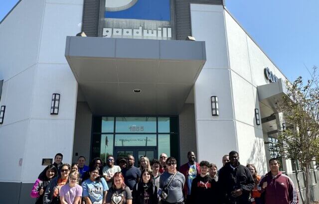Goodwill Clermont hosted East Ridge High for a tour, inspiring a week-long program this spring.