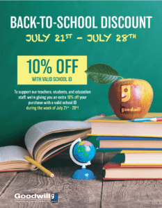 2024 Back to School Teacher and Student Discount